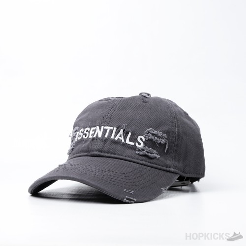 Essentials Luxury Brand Alphabet Lite Black Retro Baseball Cap
