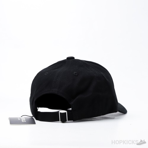 Essentials Baseball White Logo Black Cap