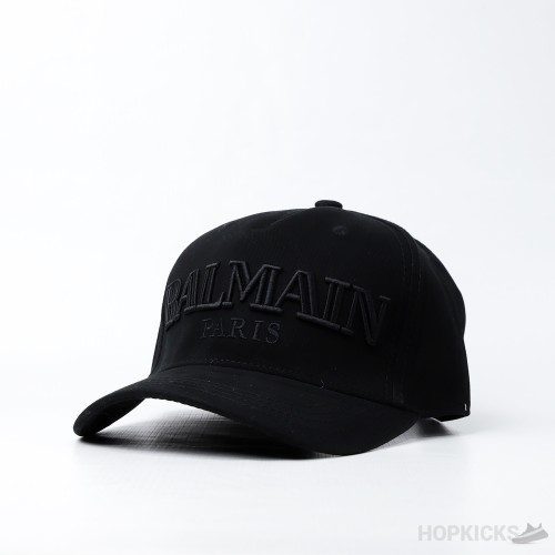 Balmain Embroidered Logo Baseball Cap Black