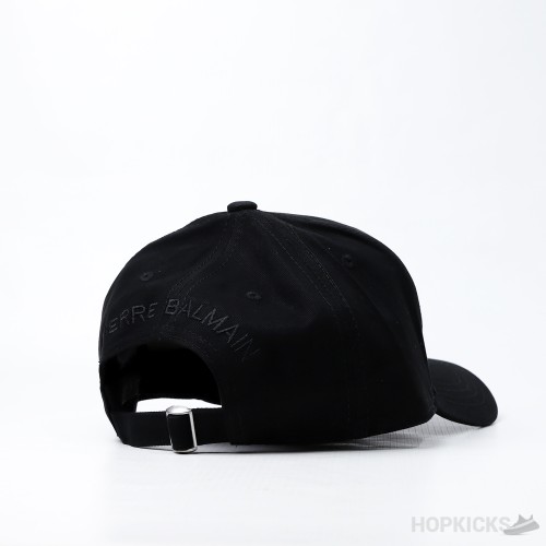 Balmain Embroidered Logo Baseball Cap Black