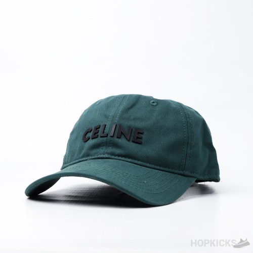 Celine Baseball Green Cap