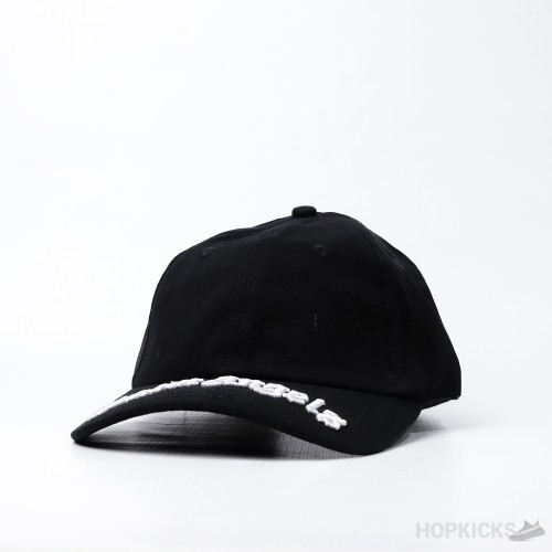 Palm Angels Embroidered Logo Baseball Black Cap
