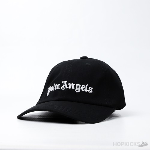 Palm Angels Baseball Featuring White Logo Black Cap