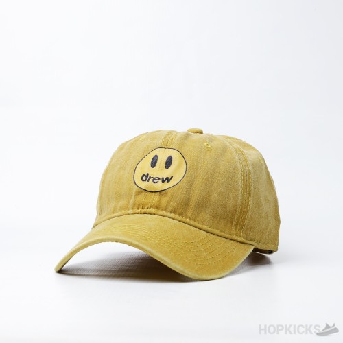 Crew Smiley - Rhinestone Baseball Yellow Cap
