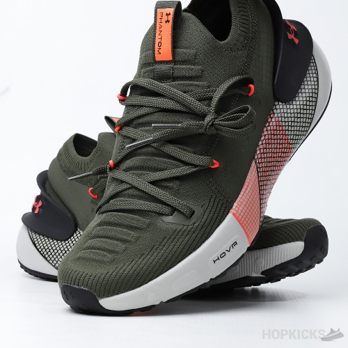 Under Armour HOVR Phantom 3 Green Army Sepatu (Premium Batch)