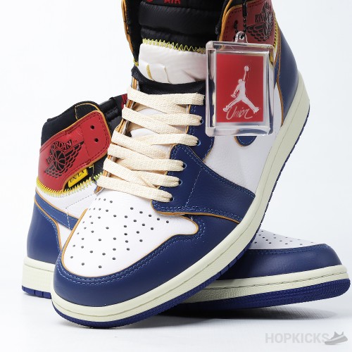 Air Jordan 1 Retro High Union Los Angeles Blue Toe (Dot Perfect)