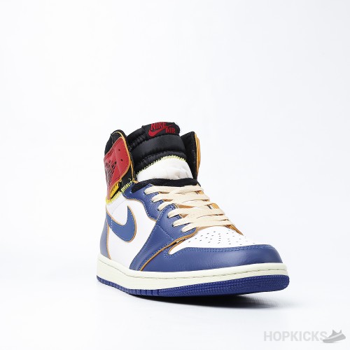 Air Jordan 1 Retro High Union Los Angeles Blue Toe (Dot Perfect)