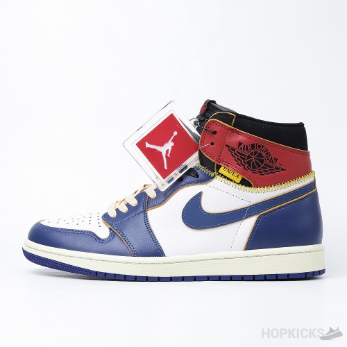 Air Jordan 1 Retro High Union Los Angeles Blue Toe (Dot Perfect)