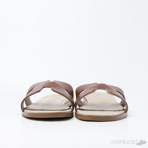 Hermes Women's Gold Oran Flat Sandal (Premium Plus Batch)