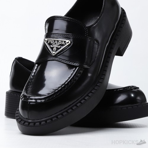 Prada 35mm Loafer Black Brushed Leather (Premium Plus Batch)