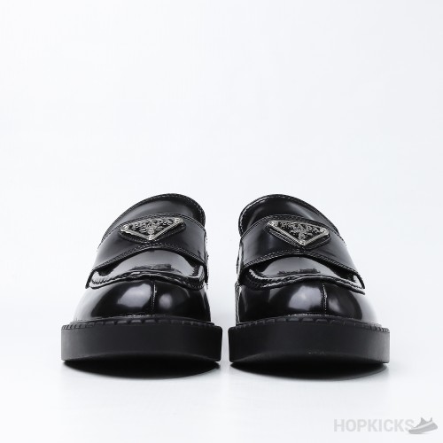 Prada 35mm Loafer Black Brushed Leather (Premium Plus Batch)