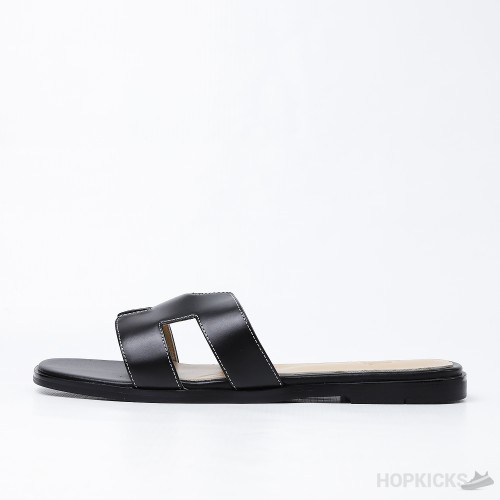 Hermes Black Littoral Oran Sandal (Premium Plus Batch)