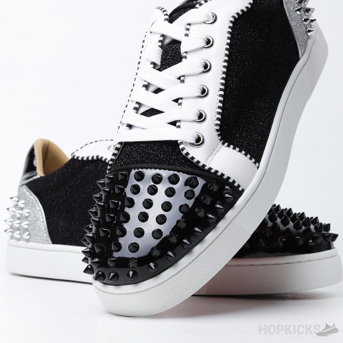 CL Junior Strass Shiny Black White Silver (Dot Perfect)