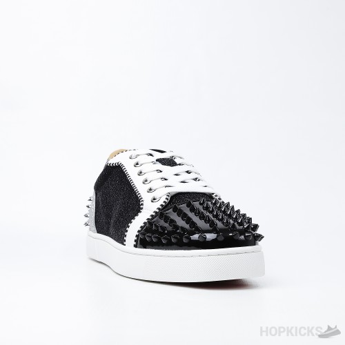 CL Junior Strass Shiny Black White Silver (Dot Perfect)