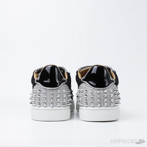 CL Junior Strass Shiny Black White Silver (Dot Perfect)