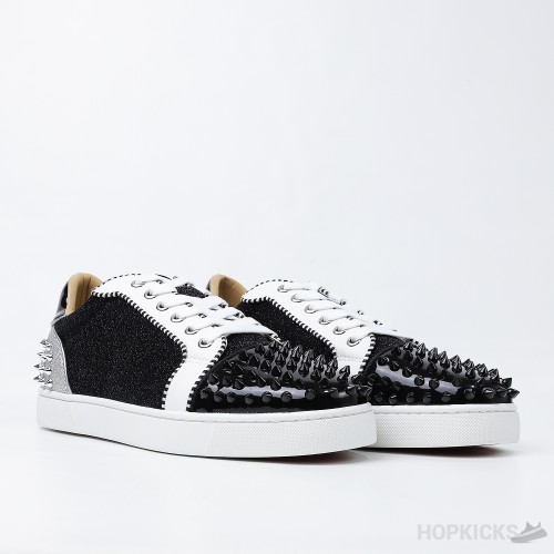 CL Junior Strass Shiny Black White Silver (Dot Perfect)