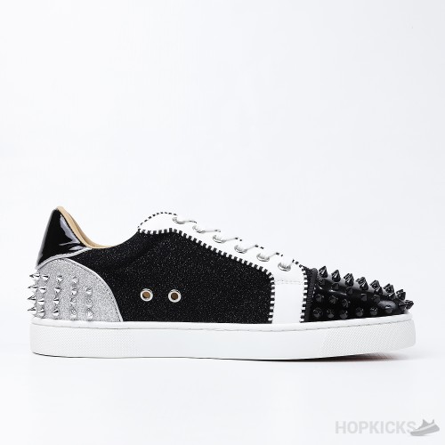 CL Junior Strass Shiny Black White Silver (Dot Perfect)