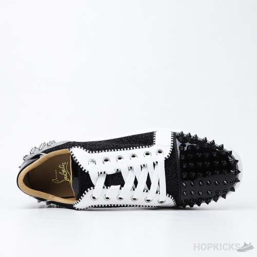 CL Junior Strass Shiny Black White Silver (Dot Perfect)