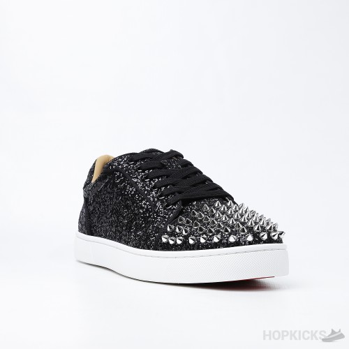 CL Junior Strass Shiny Black Silver (Dot Perfect)