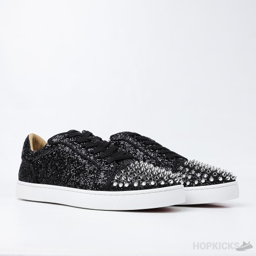 CL Junior Strass Shiny Black Silver (Dot Perfect)