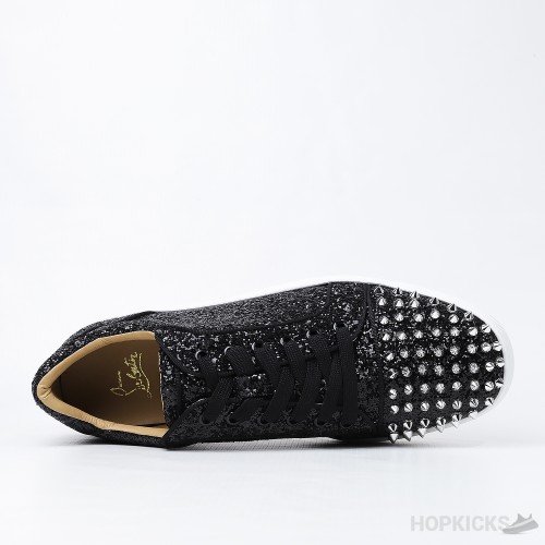 CL Junior Strass Shiny Black Silver (Dot Perfect)