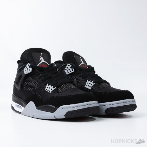 Air Jordan 4 'Black Canvas' (Dot Perfect)