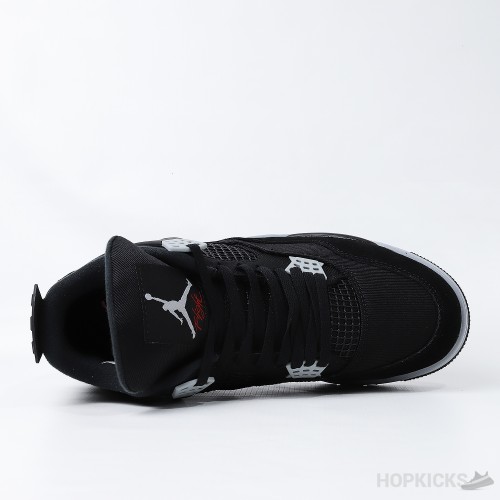 Air Jordan 4 'Black Canvas' (Dot Perfect)