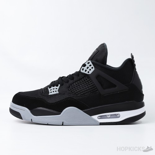 Air Jordan 4 'Black Canvas' (Dot Perfect)