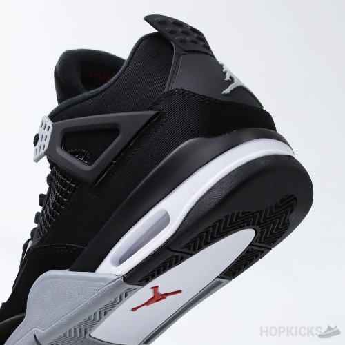 Air Jordan 4 'Black Canvas' (Dot Perfect)