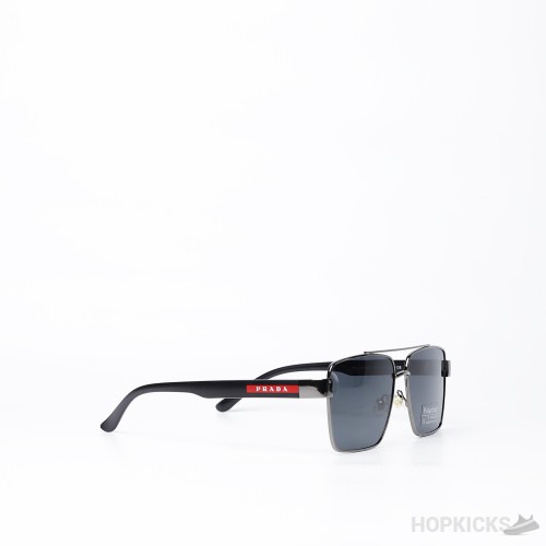 Prada Square Structure Top Bar Sunglasses Grey Frame