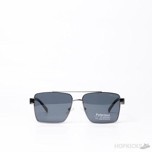 Prada Square Structure Top Bar Sunglasses Grey Frame