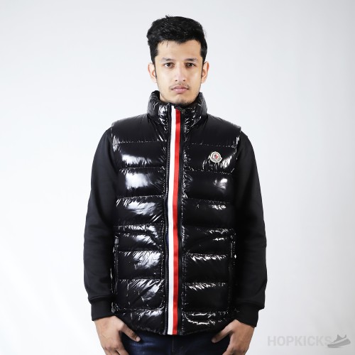 Moncler Sleeveless Puffer Glossy Black (Dot Perfect)