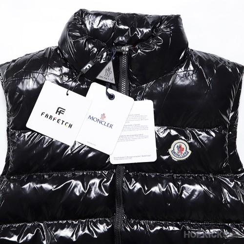 Moncler Sleeveless Puffer Glossy Black (Dot Perfect)