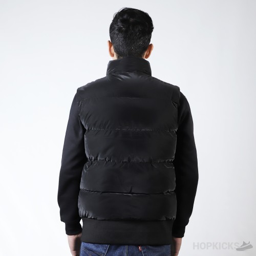 D&GG Sleeveless Black Puffer Jacket (Dot Perfect)