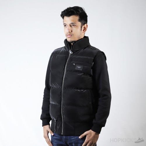 D&GG Sleeveless Black Puffer Jacket (Dot Perfect)