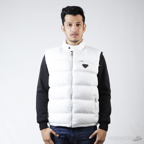 Prada White Puffer Jacket (Dot Perfect)