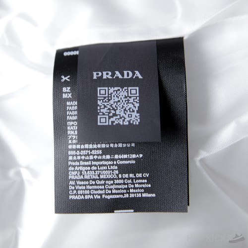 Prada White Puffer Jacket (Dot Perfect)