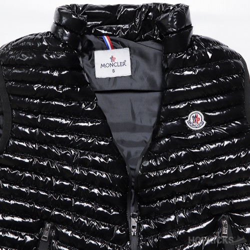 Moncler Sleeveless Puffer Glosy Black (Premium Batch)