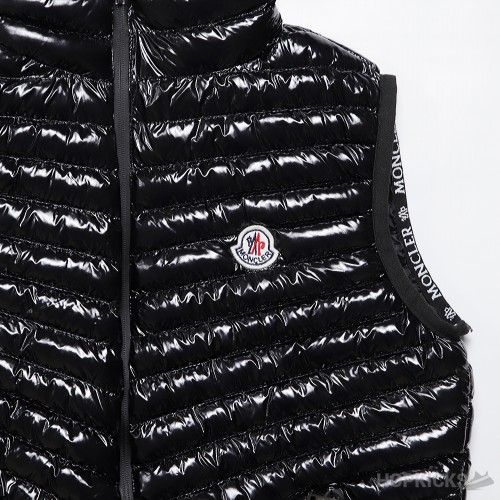 Moncler Sleeveless Puffer Glosy Black (Premium Batch)