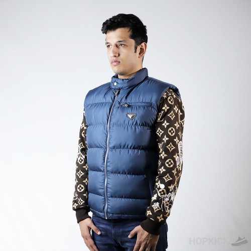 Prada Blue Puffer Jacket (Dot Perfect)