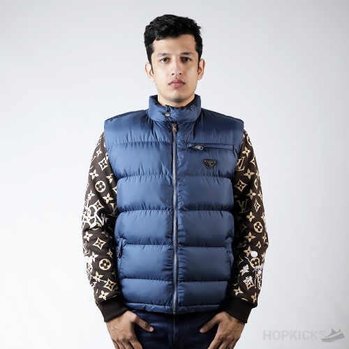 Prada Blue Puffer Jacket (Dot Perfect)