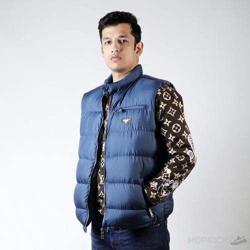 Prada Blue Puffer Jacket (Dot Perfect)