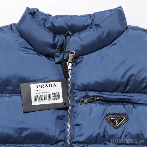 Prada Blue Puffer Jacket (Dot Perfect)