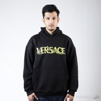 Versace Logo Print Cotton Hoodie (Dot Perfect)