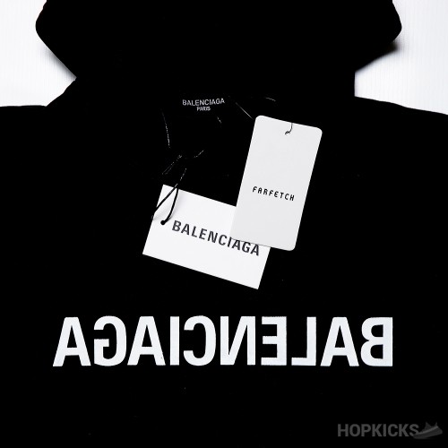 Balenciaga Logo Print Hoodie (Dot Perfect)