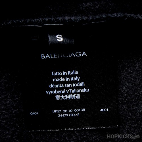 Balenciaga Logo Print Hoodie (Dot Perfect)