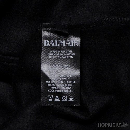 Balmain Foil Logo-Print Hooded Jacket (Dot Perfect)