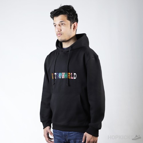 Travis Scott Astroworld Logo Hoodie Black (Dot Perfect)