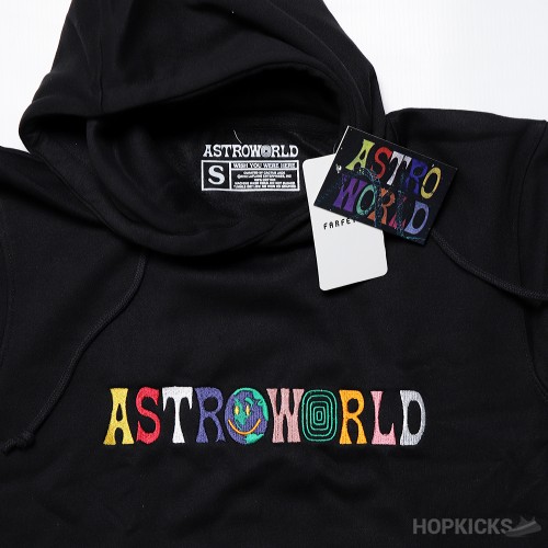 Travis Scott Astroworld Logo Hoodie Black (Dot Perfect)