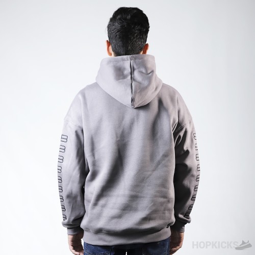 Balenciaga Embroidered-Logo Cotton Hoodie (Dot Perfect)